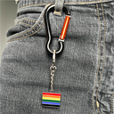 Pride 8er Set Metall-Schlüsselanhänger verschiedene Designs Regenbogen – Galeriebild 4, Artikelnummer 18038