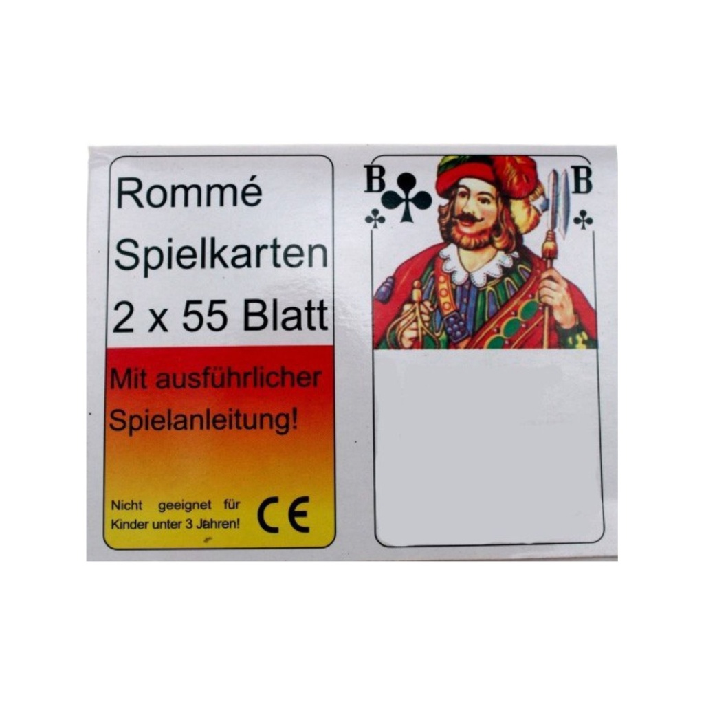 5er Set 2x55 Romme Karten Kartenspiele Poker Skat Bridge Canasta – Galeriebild 1, Artikelnummer 12916