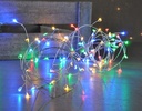 100 LED Deko Lichterkette Kupferdraht bunt