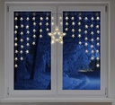 LED Sternenvorhang 140x95 cm 90 LED's warmweiß Fensterdekoration – Galeriebild 2, Artikelnummer 17001