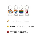 Flaschenöffner Schlüsselanhänger 4er Set Pride Metall 8 cm – Galeriebild 1, Artikelnummer 18437