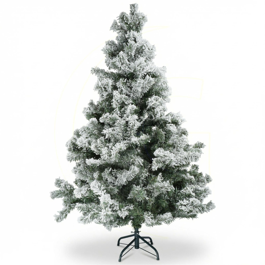 Weihnachtsbaum 150 cm mit Schneeoptik und Metallständer, PVC – Galeriebild 9, Artikelnummer 18285