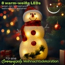 Dekorativer LED Schneemann 34 cm Innenbereich batteriebetrieben – Galeriebild 11, Artikelnummer 3818