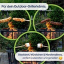 Feuerkorb mit Funkenschutz und Bodenplatte Ø40 cm für Garten Terrasse – Galeriebild 11, Artikelnummer 2790