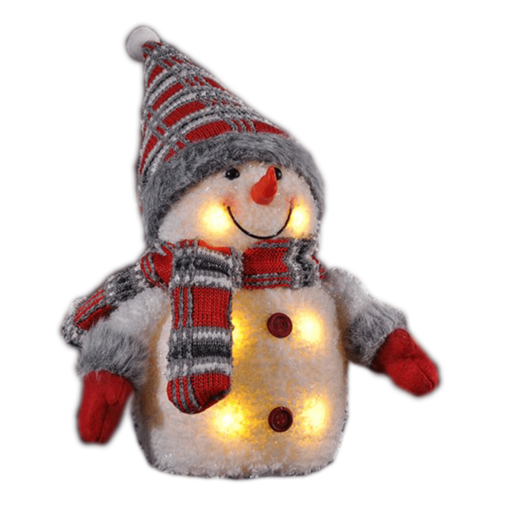 2er Set Weihnachtsfiguren Deko LED Schneemann Beleuchteter Schneemann – Galeriebild 2, Artikelnummer 13015