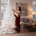 Weißer Weihnachtsbaum 180 cm künstlicher Tannenbaum 600 Zweigen – Galeriebild 8, Artikelnummer 3304