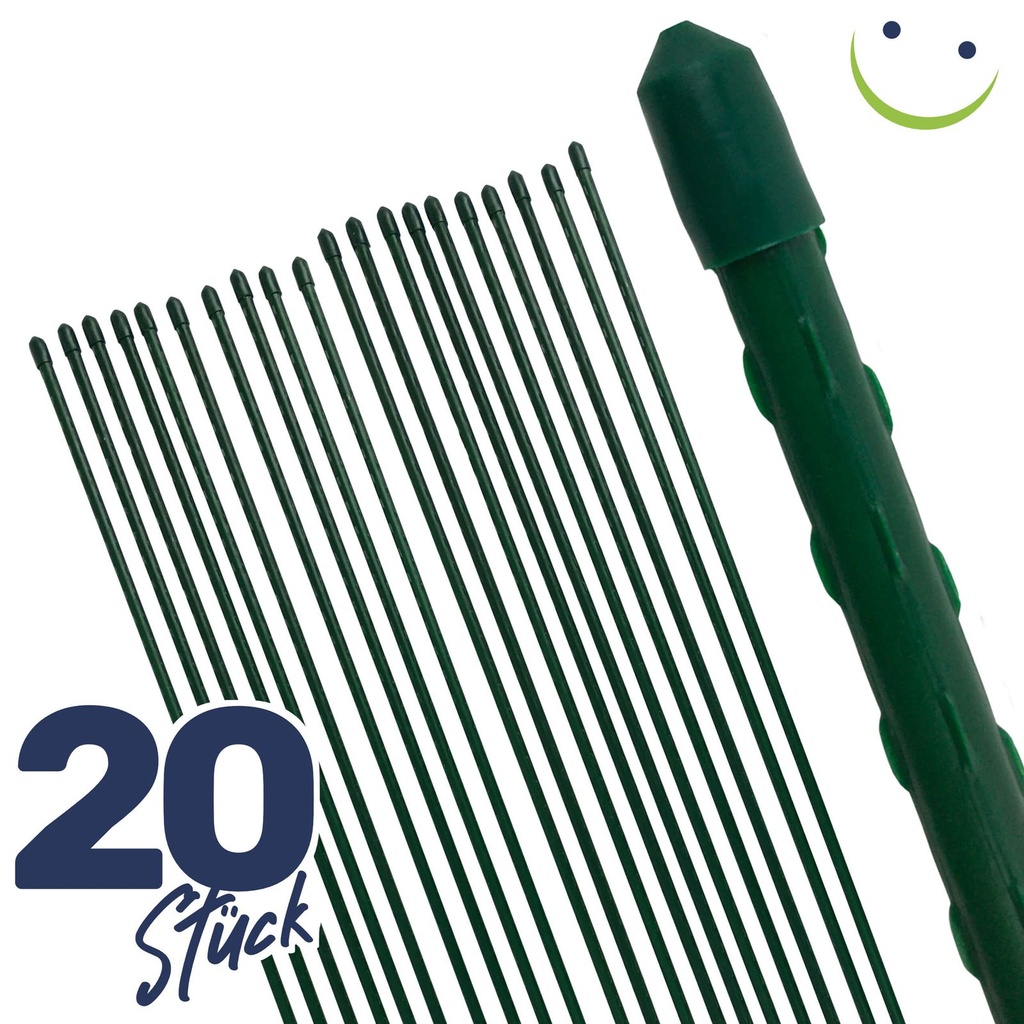 Pflanzstab Rankhilfe Stahl mit Kunststoff Ummantelung grün 120 cm – Galeriebild 2
