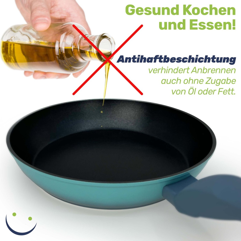 24 cm Aluminium Pfanne mit Antihaftbeschichtung & Soft Touch Griff – Galeriebild 7, Artikelnummer 17196