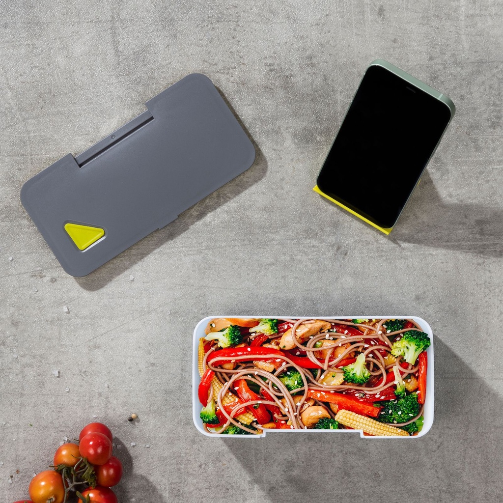 Lunchbox mit Handyhalterung Brotdose mikrowellengeeignet – Galeriebild 1, Artikelnummer 16990