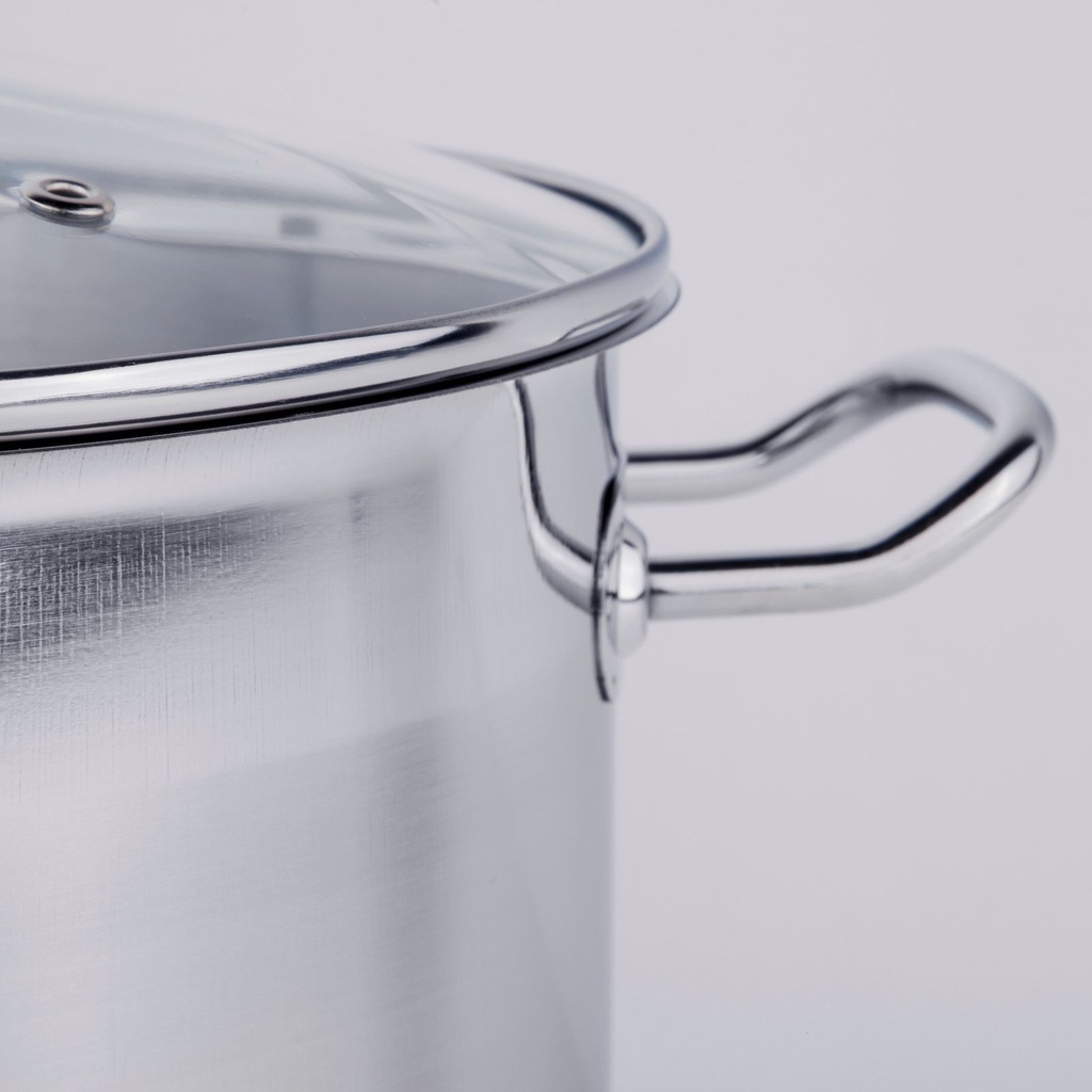 Edelstahl Universaltopf 20 L m. Glasdeckel – Galeriebild 2, Artikelnummer 9474