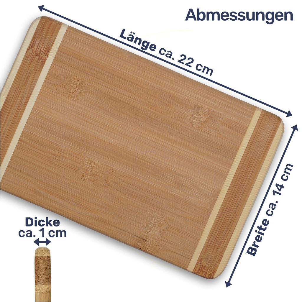 Bambus Frühstücksbrettchen Schneidebretter Set – Galeriebild 6, Artikelnummer 17293