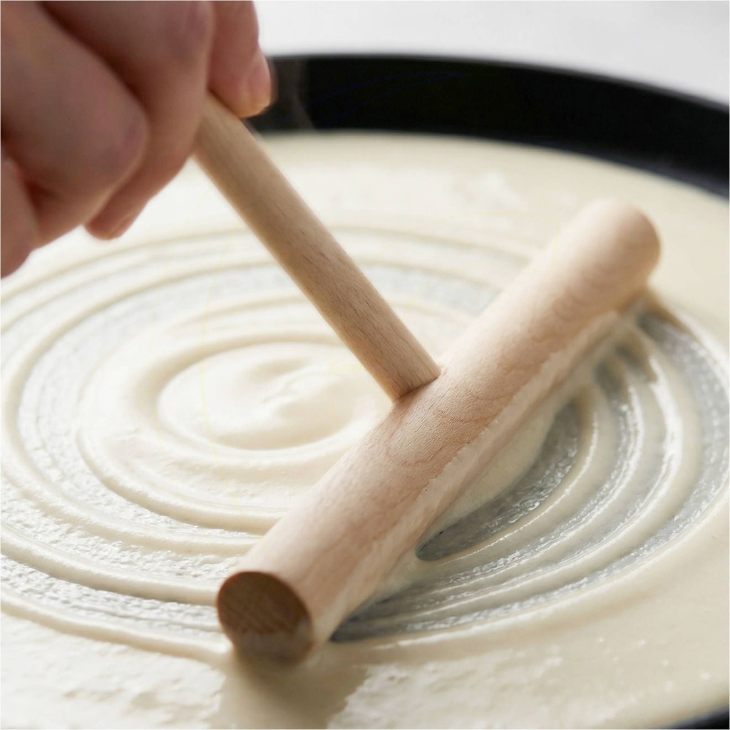 Crêpesverteiler aus Buchenholz 20 cm Teigverteiler T-Form – Galeriebild 4, Artikelnummer 1738