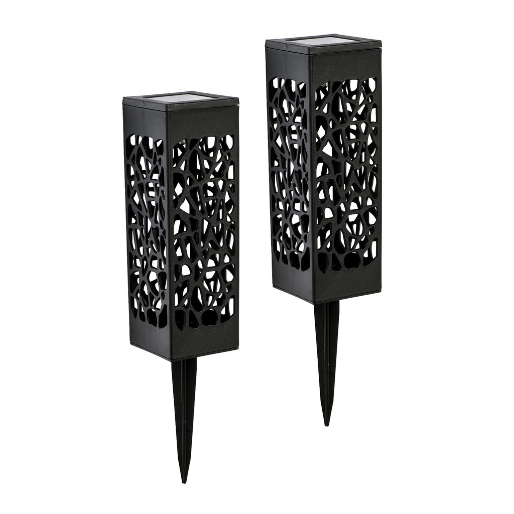 2er LED Solar Gartenlampe Lampe – Galeriebild 1, Artikelnummer 15763