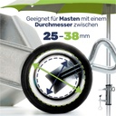 Sonnenschirmhalter für Balkongeländer 25-38mm aus Aluminium – Galeriebild 8, Artikelnummer 17975