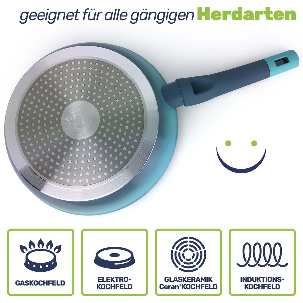 24 cm Aluminium Pfanne mit Antihaftbeschichtung & Soft Touch Griff – Galeriebild 5, Artikelnummer 17196