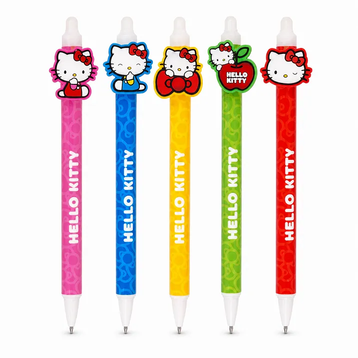 Radierbare Hello Kitty Stifte 5er Set sortiert 14,5 cm – Galeriebild 1, Artikelnummer 18409