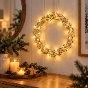 Metall Kranz mit 40 LEDs ca. Ø 30 cm – Galeriebild 1, Artikelnummer 18521