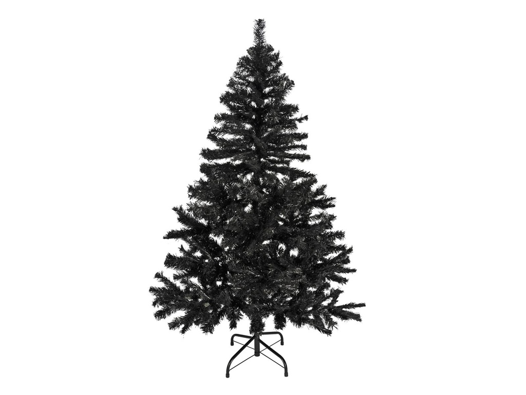 Christbaum Weihnachtsbaum künstlich mit Metallständer 150cm schwarz – Galeriebild 1, Artikelnummer 7273