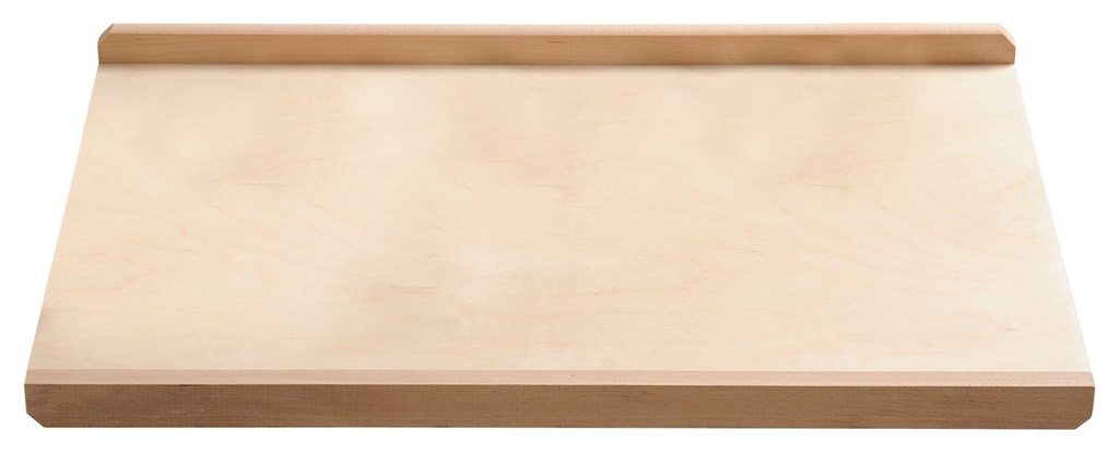 Backbrett Buche mit 2 Anschlagleisten 58x38 cm Bastelbrett Natur