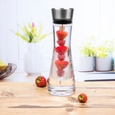 Wasserkaraffe aus Glas mit Früchtespiess und Spülbürste Glaskaraffe – Galeriebild 4, Artikelnummer 15425
