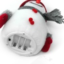 Dekorativer Schneemann LED Figur bunt Innenbereich 24 cm – Galeriebild 4, Artikelnummer 8001
