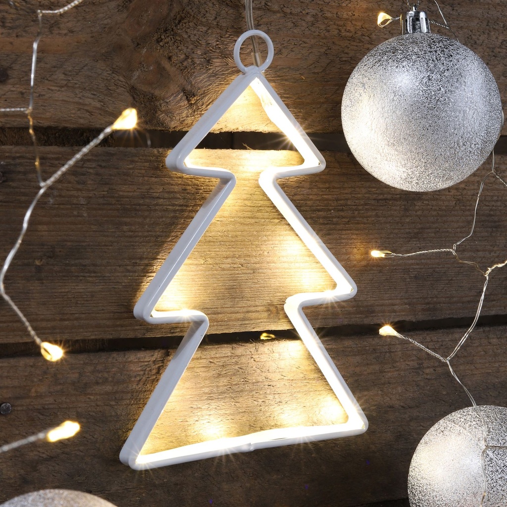 Weihnachtsbaum LED Metall in Weiß – Galeriebild 1, Artikelnummer 15382