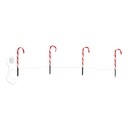 4er Set LED Zuckerstangen Gartenstecker Weihnachtsdeko – Galeriebild 7, Artikelnummer 8092