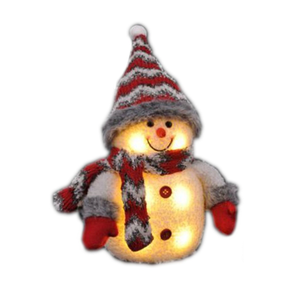 2er Set Dekofigur Schneemann LED Weihnachtsdeko – Galeriebild 1, Artikelnummer 13010