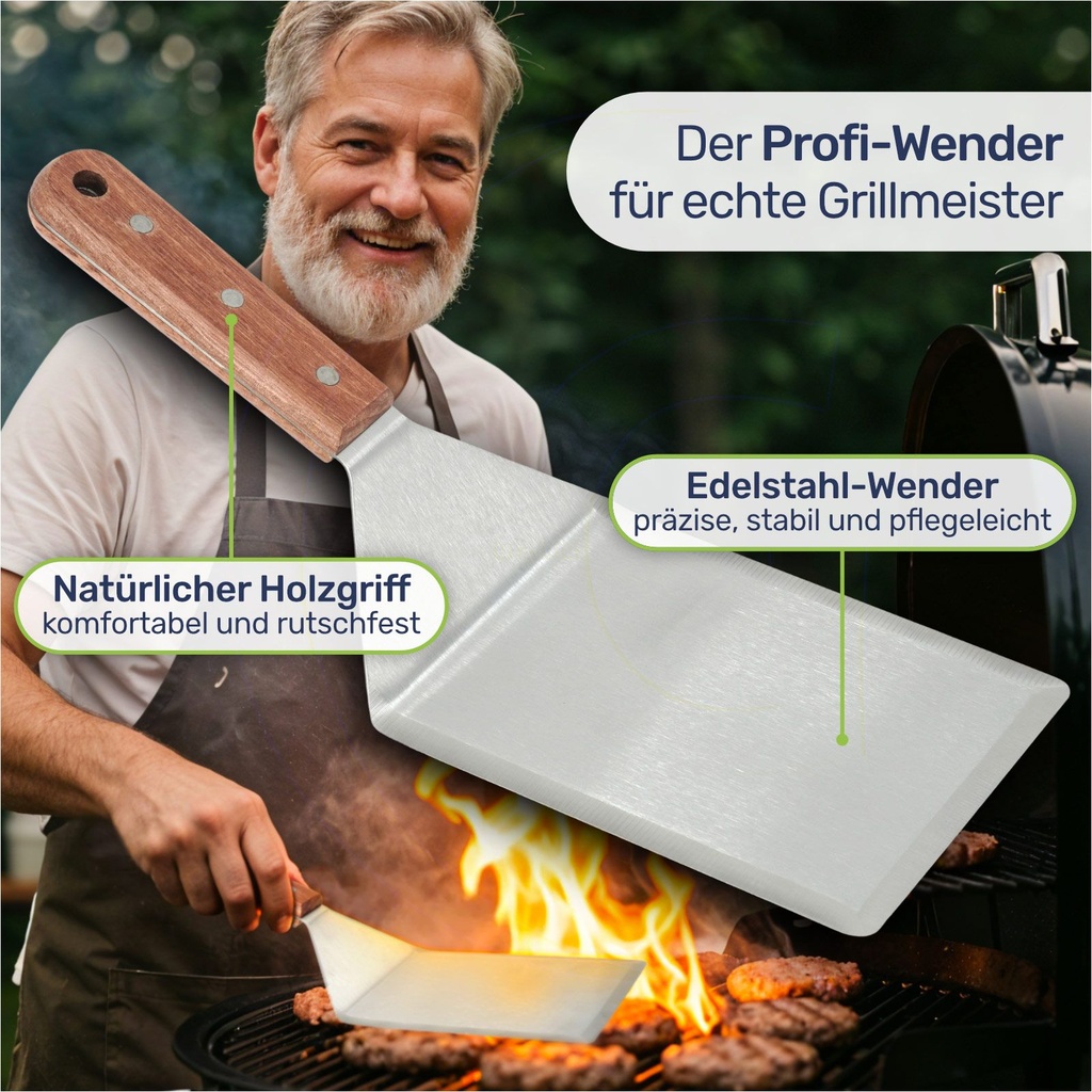 Smash-Burger Maker Set 4-teilig mit Haube, Pressen und BBQ-Wender – Galeriebild 5, Artikelnummer 17930