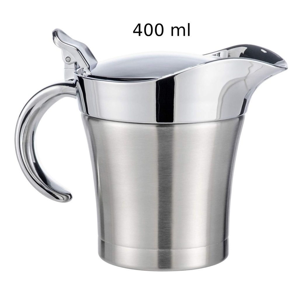 2er Set Edelstahl Thermo Sauciere Einhand Soßenkanne – Galeriebild 1, Artikelnummer 17213