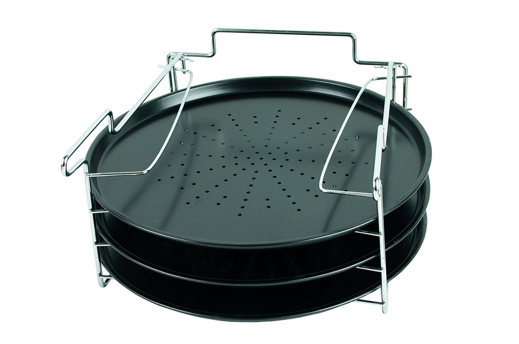 4 tlg. Pizzabackset Pizzablech Backofen Halter – Galeriebild 1, Artikelnummer 9485