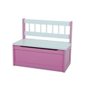 Kinder Truhenbank Kinderbank Sitzbank Aufbewahrung  in Pink