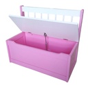 Kinder Truhenbank Kinderbank Sitzbank Aufbewahrung  in Pink – Galeriebild 1, Artikelnummer 13196