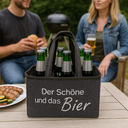 Flaschentasche Filz 6 Fächer Der Schöne und das Bier Tragetasche – Galeriebild 5, Artikelnummer 18097