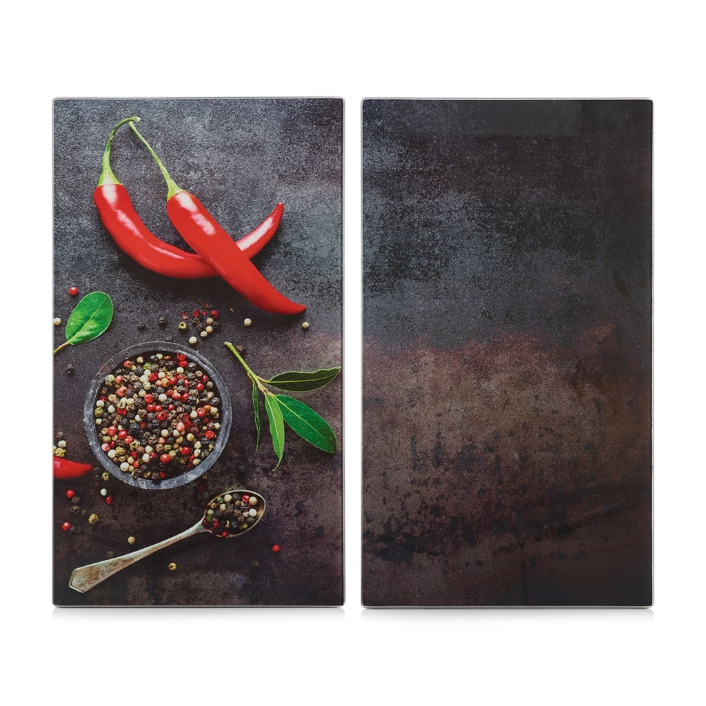 Zeller 2er Herdabdeckplatten "Chili" – Galeriebild 1, Artikelnummer 14797