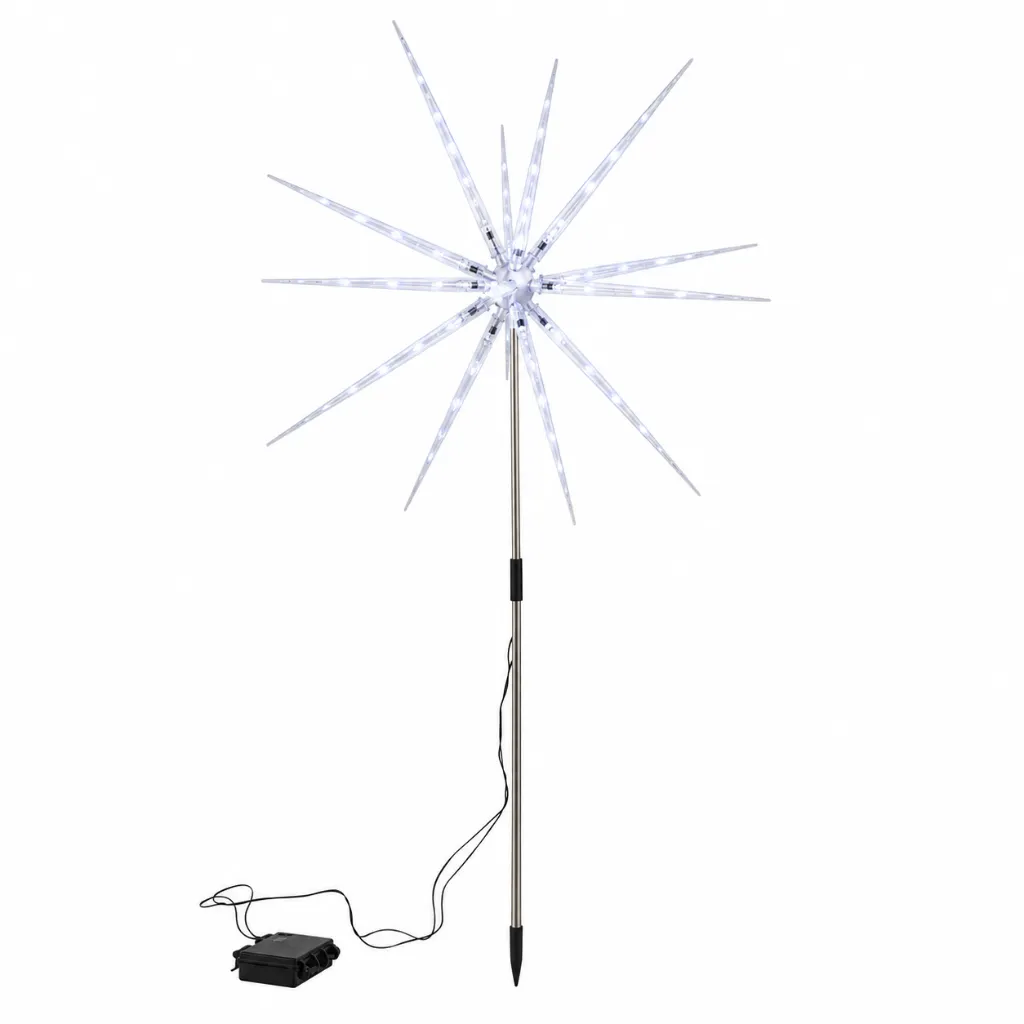 LED Gartenstecker Polar Stern mit Timer – Für Innen und Außen – Galeriebild 2, Artikelnummer 17554