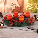 Adventskranz mit LED Echtwachskerzen Deko – Galeriebild 2, Artikelnummer 3129