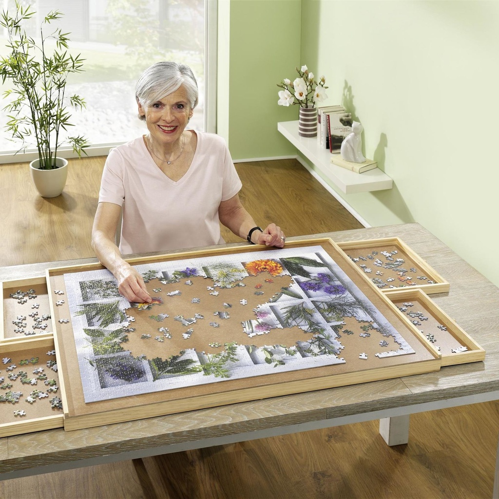 Puzzlebrett mit 4 Auszügen für 1500er Puzzle – Galeriebild 2, Artikelnummer 17873