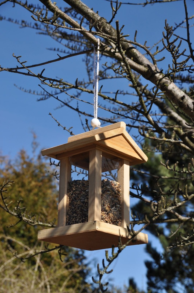Vogelfutterhaus Holz Futterspender – Galeriebild 4, Artikelnummer 8818