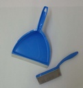 Kehrset mit Gummi Handfeger + Kehrschaufel  Handbesen Kehrblech versch. Farben – Galeriebild 1