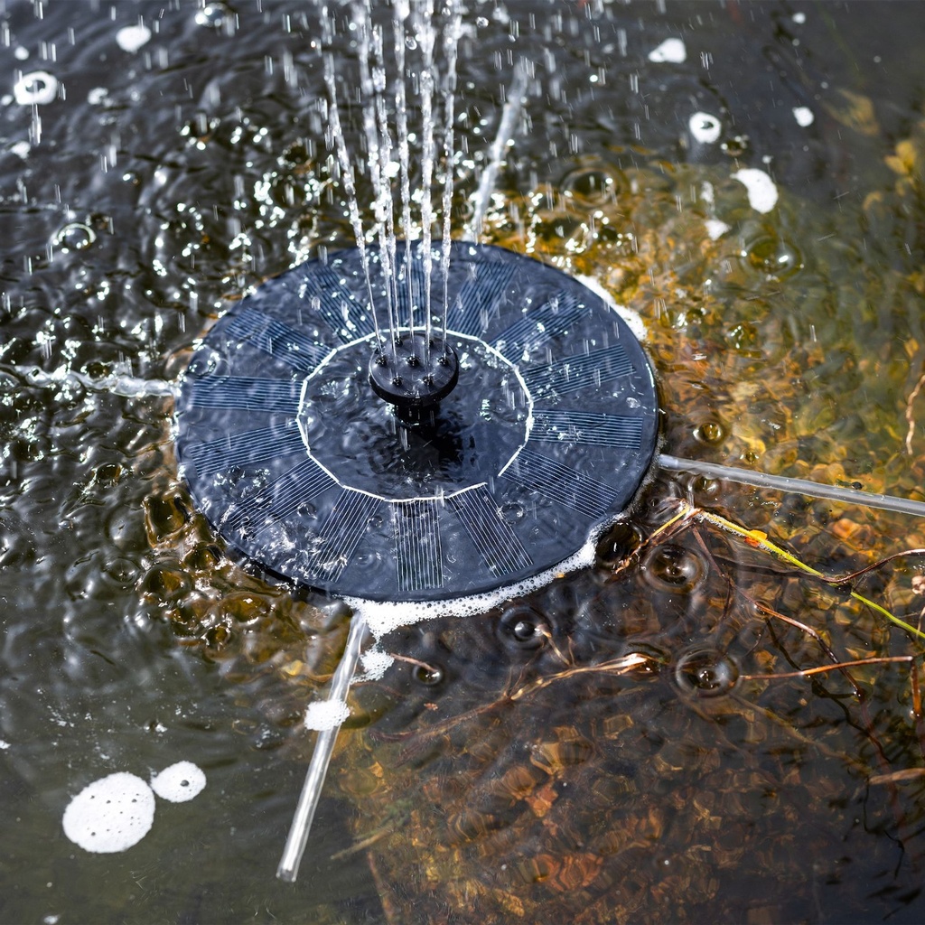 Solar Springbrunnen Ø 16 cm mit 7 verschiedene Düsen – Galeriebild 2, Artikelnummer 17287