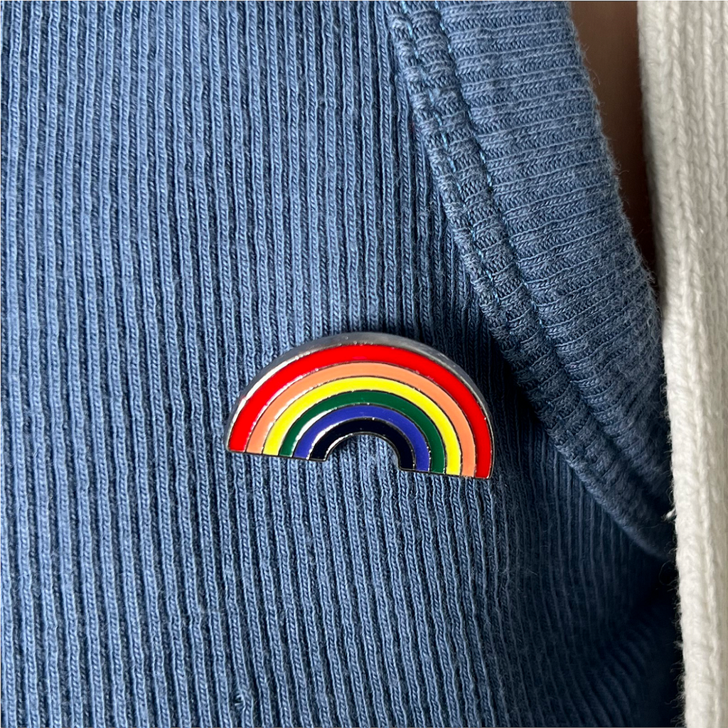 Pride 8er Set Metall-Anstecker verschiedene Designs mit Regenbogen – Galeriebild 1, Artikelnummer 18037