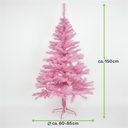 Pinker Weihnachtsbaum 150 cm künstlich mit Metallständer 440 Zweigen – Galeriebild 10, Artikelnummer 3007