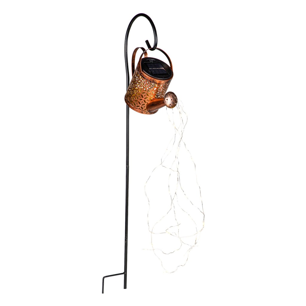 LED Solar Giesskanne Gartenlichterkette, Metall – Galeriebild 6, Artikelnummer 16204