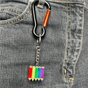 Pride 8er Set Metall-Schlüsselanhänger verschiedene Designs Regenbogen – Galeriebild 9, Artikelnummer 18038