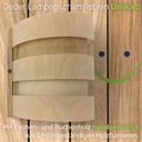 Sauna Lampenschirm Holzblendschirm L200xB195xH165mm – Galeriebild 5, Artikelnummer 1511