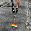 Pride 8er Set Metall-Schlüsselanhänger verschiedene Designs Regenbogen – Galeriebild 3, Artikelnummer 18038
