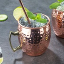2er Set Mule Becher Kupferbecher mit Trinkhalmen 500 ml in Kupfer Edelstahl – Galeriebild 1, Artikelnummer 15502