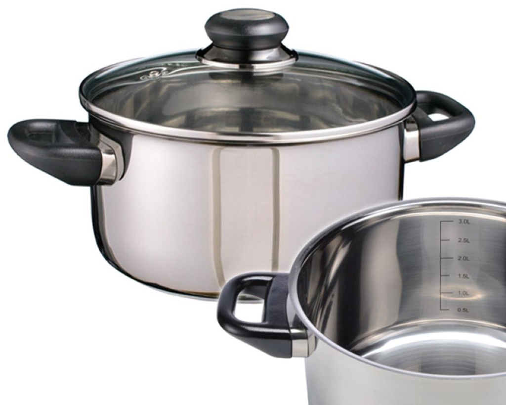 Edelstahl Fleischtopf "Sylt" Kochtopf Induktionsgeeignet 3 Liter – Galeriebild 1, Artikelnummer 11933