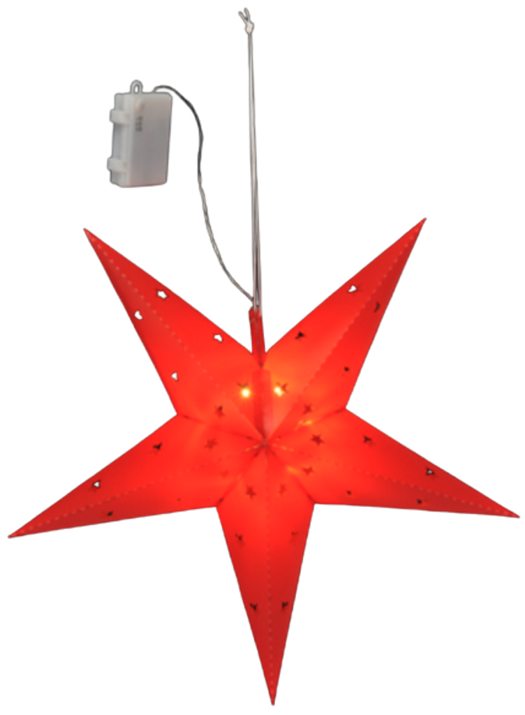 LED Weihnachtsstern mit Auto-Timer Adventsstern Leuchtstern Dekostern Stern Fensterdekoration – Galeriebild 4